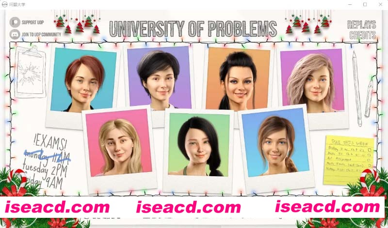 [PC+安卓][学院情缘/问题大学 University of Problems Ver1.3.5][更新/欧美SLG/高渲染/3.8G][百度网盘+秒传链接]