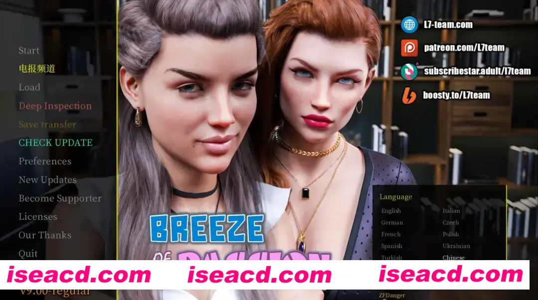 【欧美SLG大作/官中/完结/PC+安卓】激情之风 激情微风 Breeze of Passion Ver9.00 Regular 官方中文完结版 【11.8G】