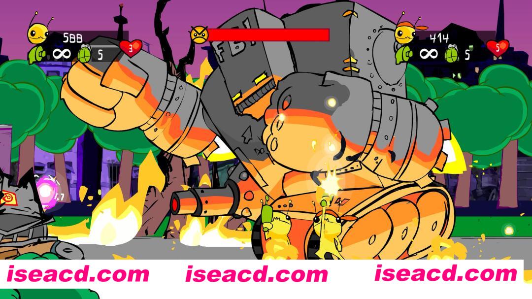 【横版ACT/中文/街机风格】外星原始人：高清版（Alien Hominid HD） V1.1 官方中文硬版【200M】