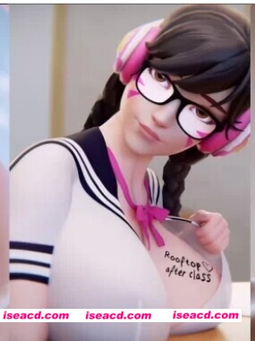 【3D动画/步兵】 Reinamation3d 守望先锋 巨乳JK Dva 【300M】