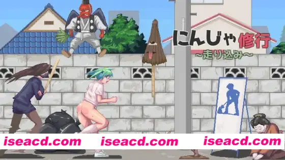 【日式ACT/全动态】忍者少女的修行-逃跑吧! にんじゃ修行~走り込み~ 【100M/CV】