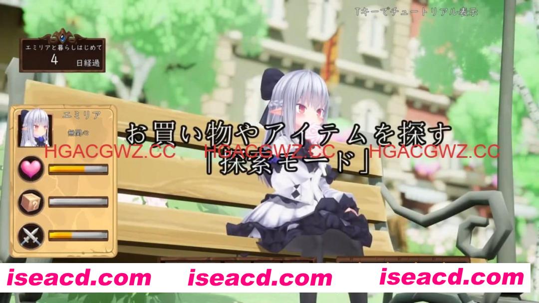 【3D/生肉/动态/CV】揉捏时间～在触摸之城与贫乳精灵一起生活吧～【PC/7G】